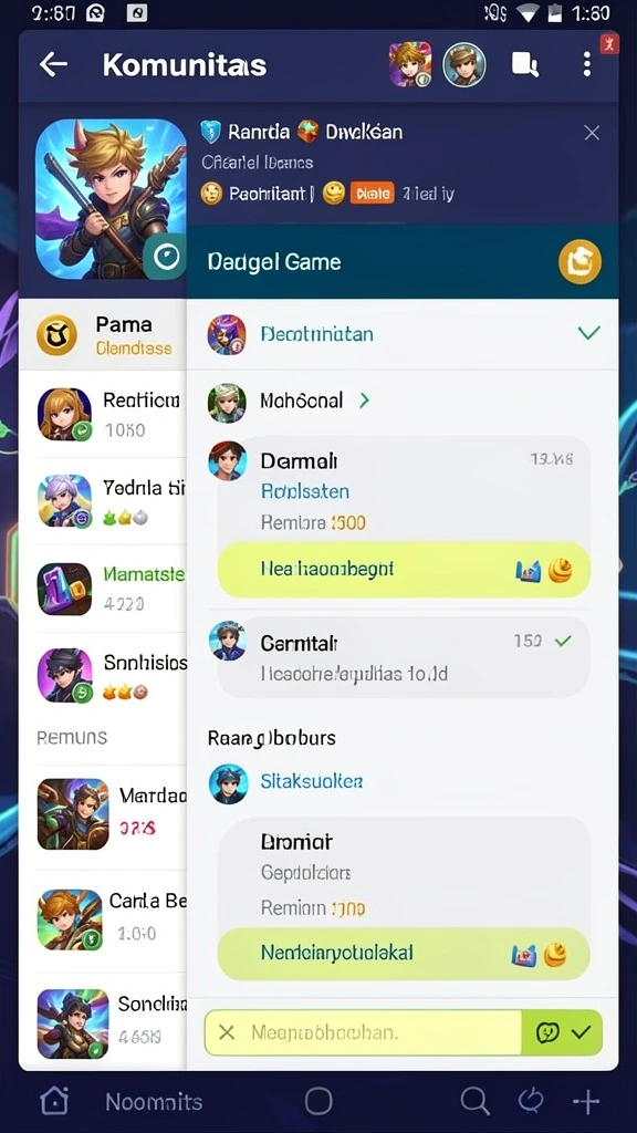 asia200 - Screenshot aplikasi ASIA200 menunjukkan berbagai pilihan permainan yang tersedia.